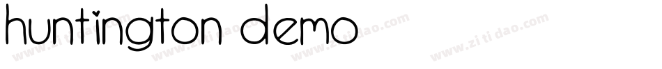 Huntington Demo字体转换
